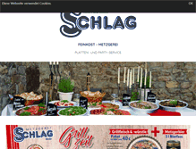 Tablet Screenshot of metzgerei-schlag.de